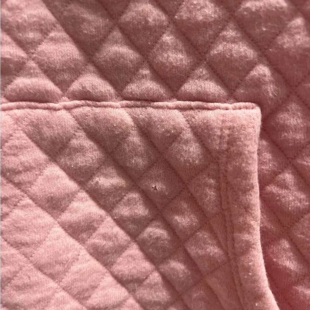 Prodoh Girls Quilted Half Zip Pullover Pink Size 10
